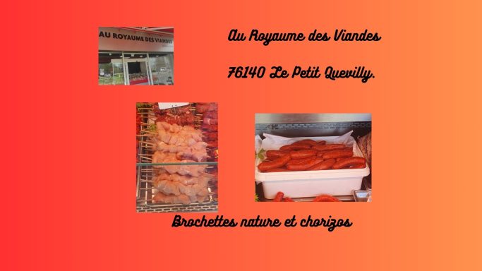 Brochettes et chorizos. 