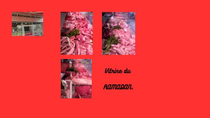 Vitrine du ramadan. 